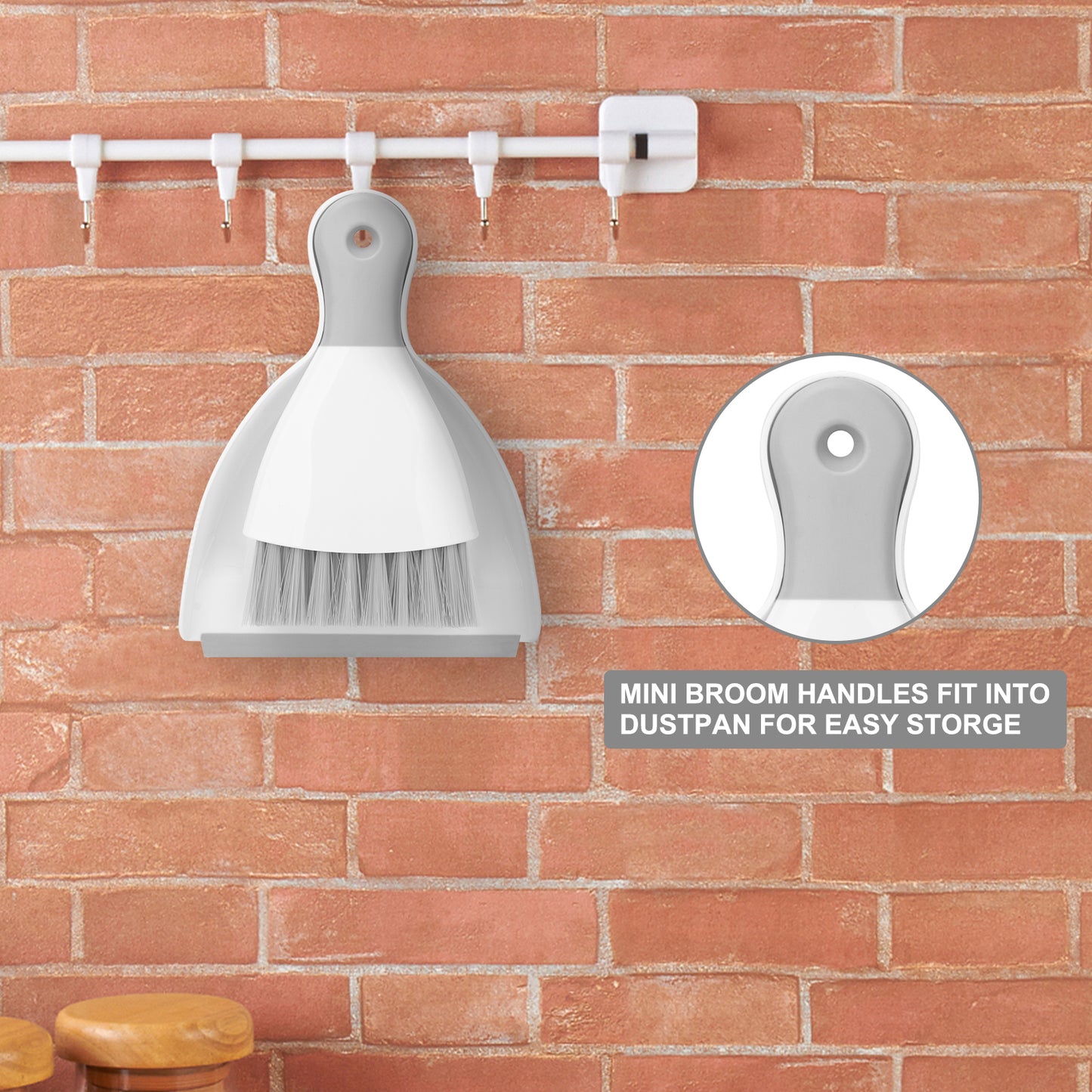 Small Broom and Dustpan Set,Mini Handheld Dust pan with Cleaning Brush Combo for Home,Desktop,Sofa,Kitchen,Keyboard,Sweeping