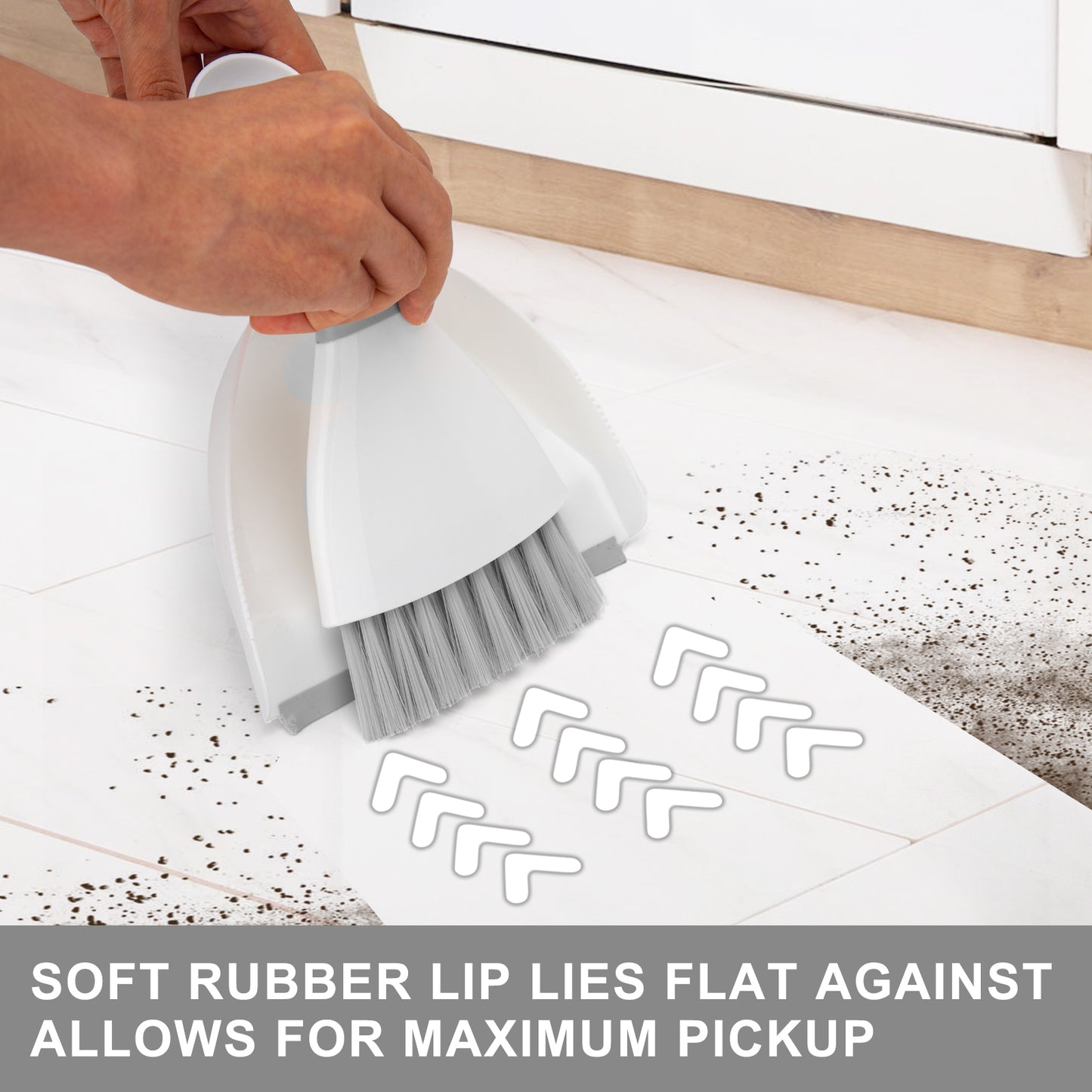 Small Broom and Dustpan Set,Mini Handheld Dust pan with Cleaning Brush Combo for Home,Desktop,Sofa,Kitchen,Keyboard,Sweeping