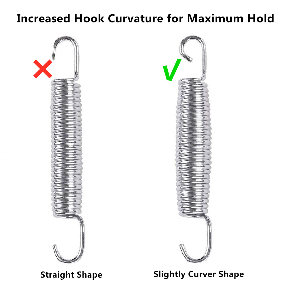 5.5 Inch Trampoline Springs Heavy Duty Stainless Steel Replacement Springs, Set of 16