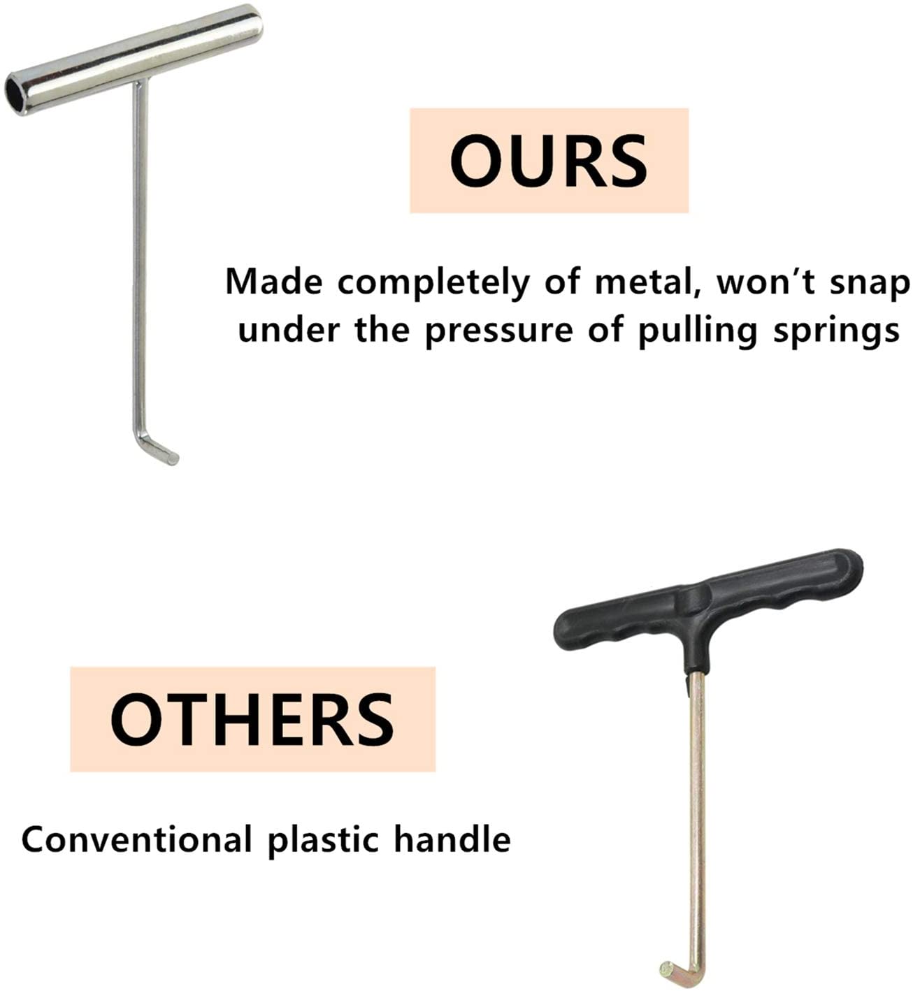 Stainless Trampoline Spring Pull Tool Unbreakable
