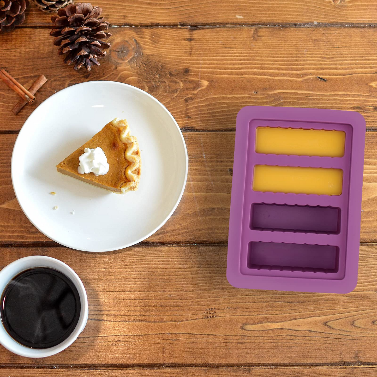 Silicon Butter Mold, Butter Molds Tray with Lid,Large Butter Maker with Food Grade Silicone Spatulas,Rectangle Container for Brownies,Homemade Butter,Herbed,Garlic Butter