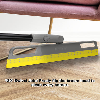 Squeegee Broom for Floor,150CM Rubber Squeegee Broom with Long Handle for Kitchen,BathroomTile,Window,Shower Glass Floor Water Scraping,Dusting, Stain Removing,Cleaning