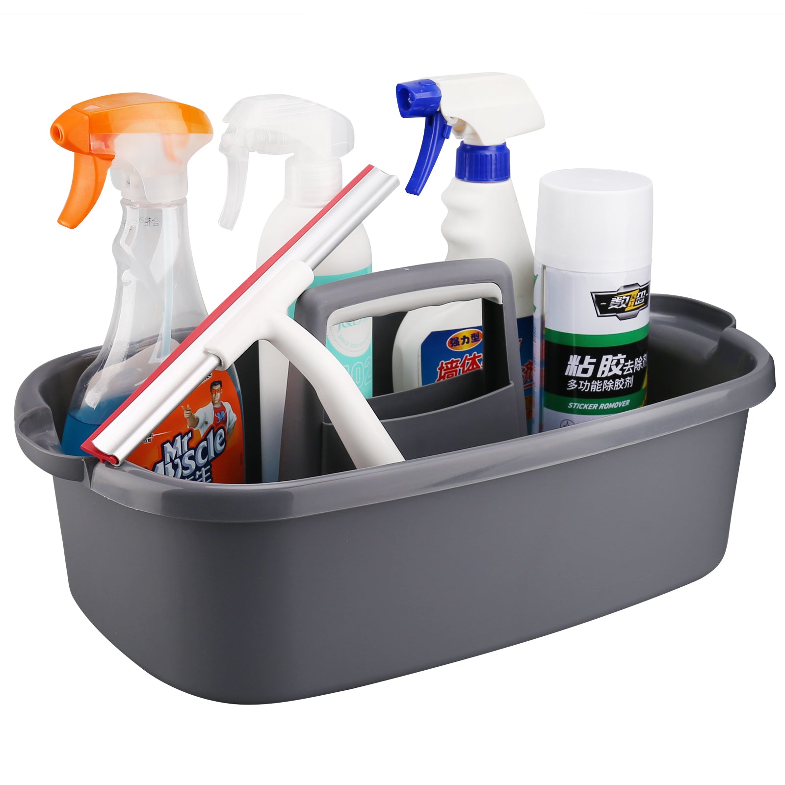 Bisupply Cleaning Supplies Organizer Caddies - 4pk Bathroom Cleaning Caddy Set
