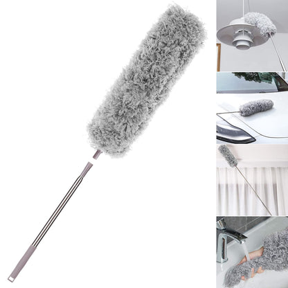 Dusters for Cleaning, Microfiber Ceiling Fan Duster, Long Duster for High Ceilings with Extension Pole, Extendable Reusable Feather Duster, Gray Visit the KeFanta Store