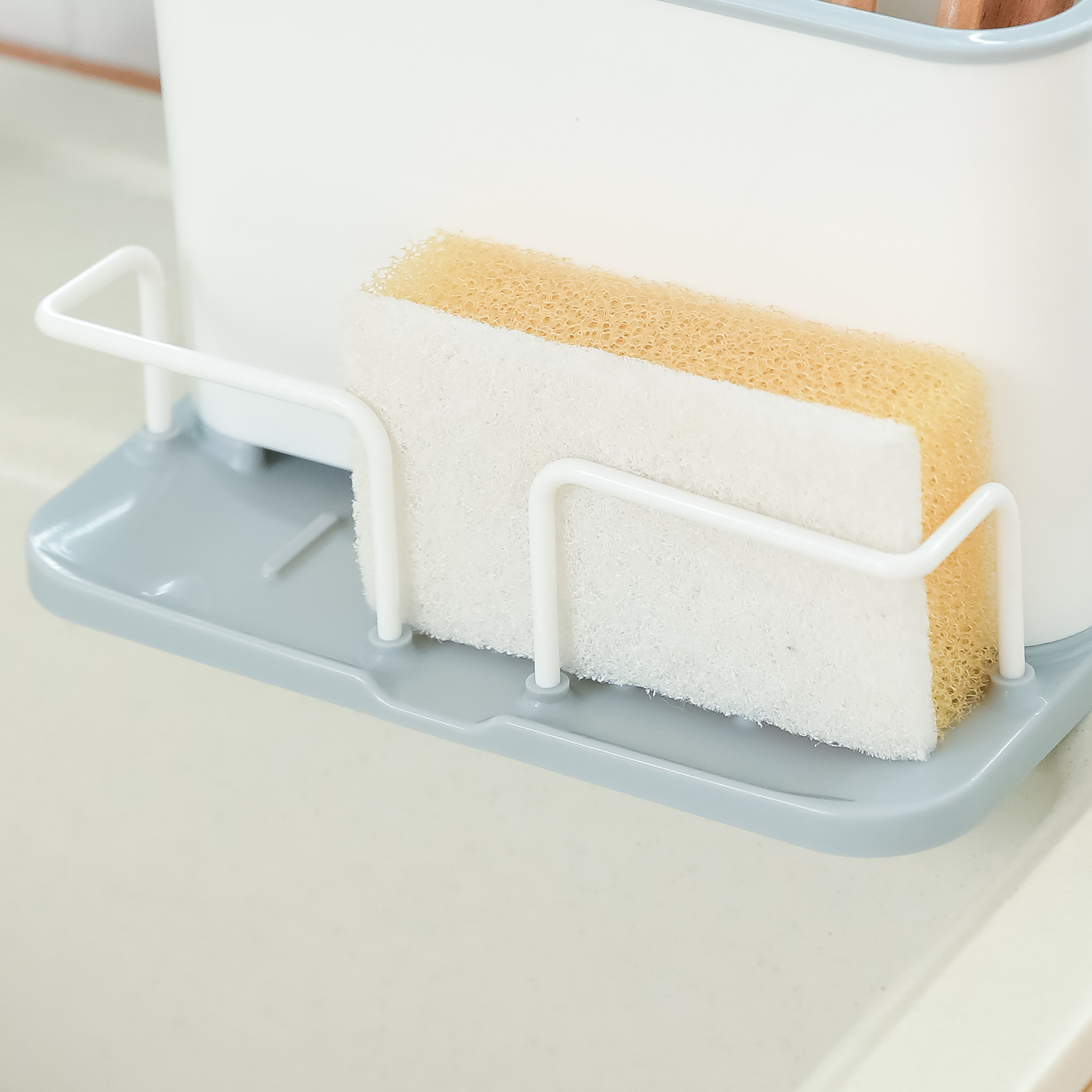 Wevapers Kitchen Sponge Holder Dish Brush Holder Slim Sink