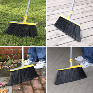 Outdoor Broom for Floor Cleaning,58" Heavy-Duty Commercial Broom for Sweeping Concrete Courtyard Garage Patio Indoor Home Kitchen