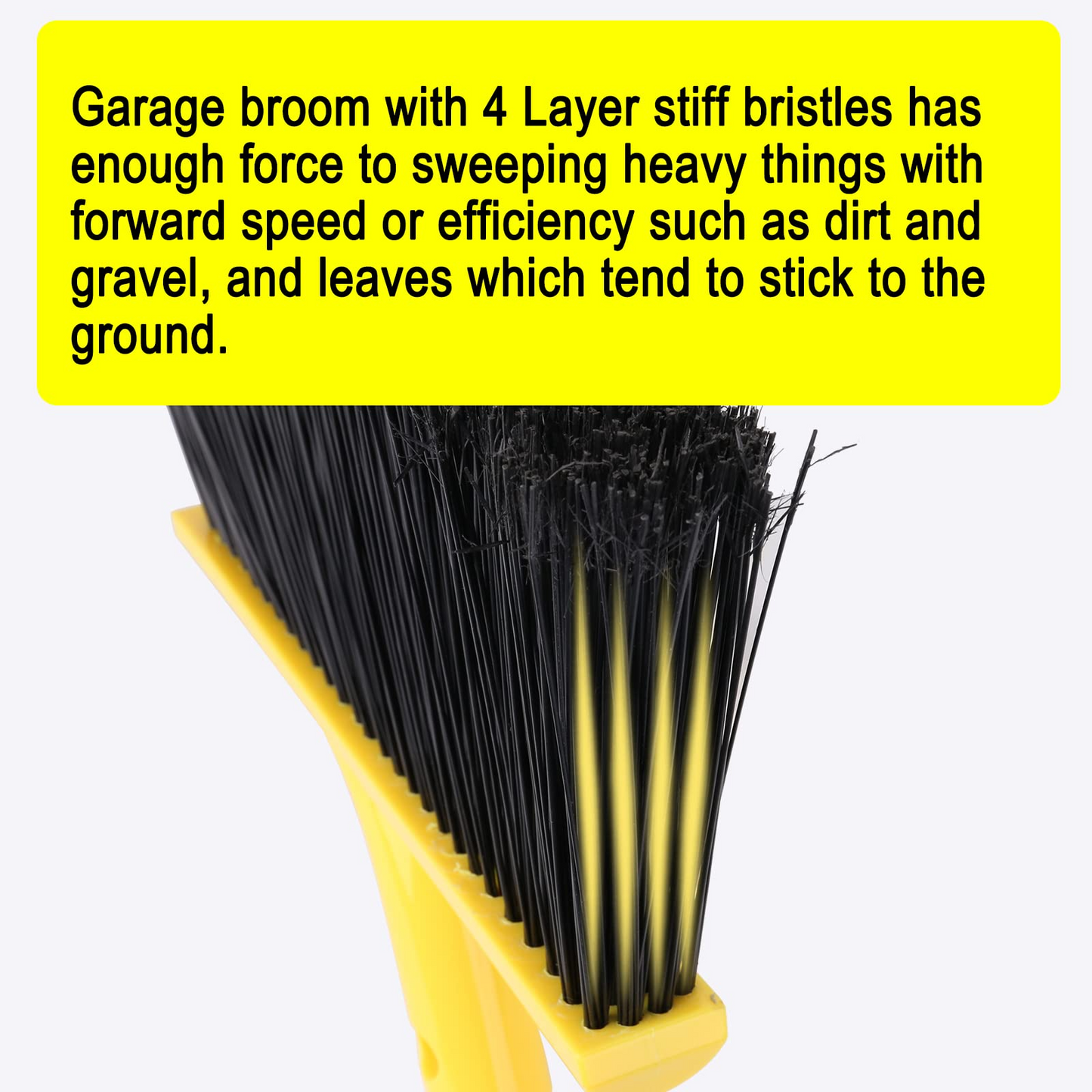 Outdoor Broom for Floor Cleaning,58" Heavy-Duty Commercial Broom for Sweeping Concrete Courtyard Garage Patio Indoor Home Kitchen