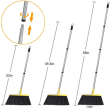 Load image into Gallery viewer, Outdoor Broom for Floor Cleaning,58&quot; Heavy-Duty Commercial Broom for Sweeping Concrete Courtyard Garage Patio Indoor Home Kitchen
